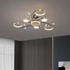 IRALAN Modern Ceiling Chandelier with Remote Control Dimming LED Ceiling Chandeliers for Living Room Bedroom Chandelier