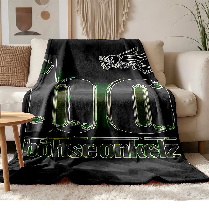 Bohse Onkelz Soft and comfortable flannel Suitable for sofas living rooms outdoor camping travel and also makes a great anniversary gift