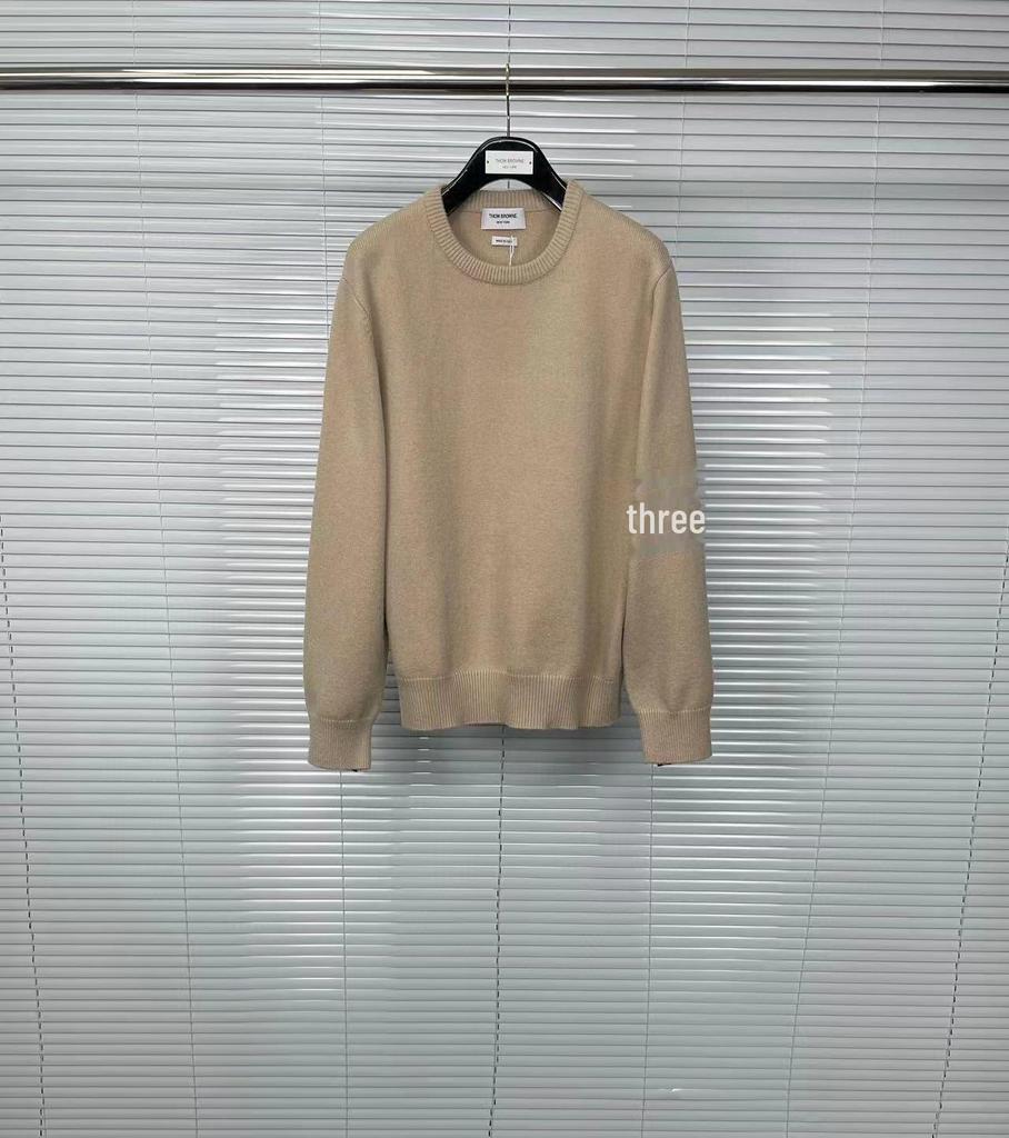 Унисекс TB Tom Wool Sweater - Новая коллекция осень/зима, плотный, теплый и удобный повседневный свитер с круглым вырезом