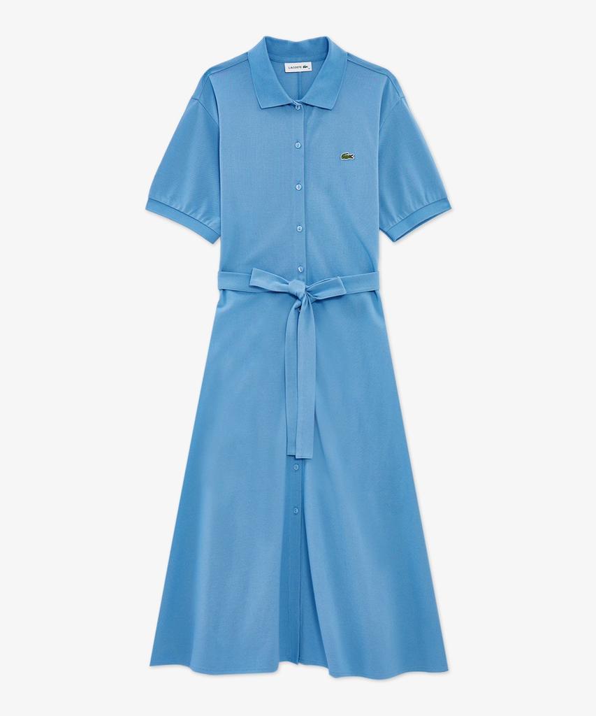 LACOSTE Women'S Fit-And-Flare Short Sleeve Pique Dress Ef211E-56G 776