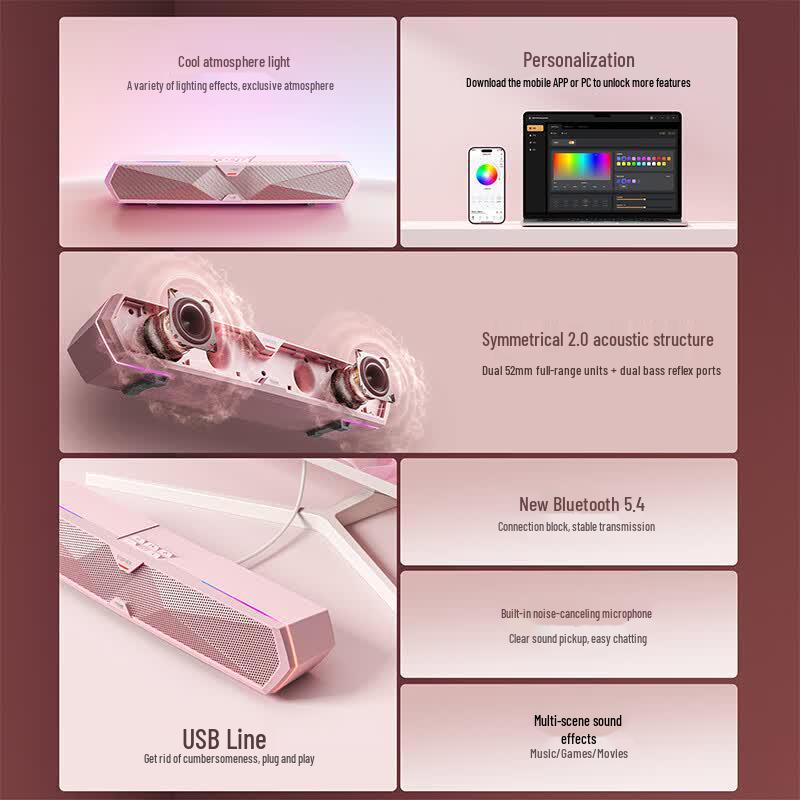 Edifier M30 Plus RGB Gaming Bluetooth Desktop Speakers (CN version)