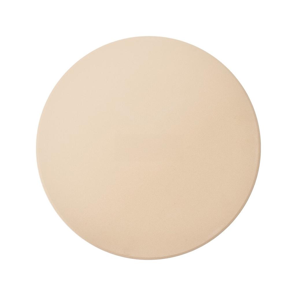 Pizza Stone, 381 mm Round Cordierite Pizza Stone, Extra Large Baking-Stone with Aluminum Peel, 17 mm Thickness Heat-Resistant Cooking Cordierite, for
