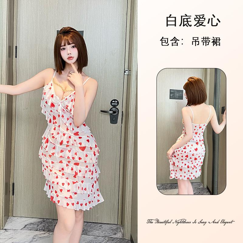 Женская кружевная сетчатая ночная рубашка Pure Desire, дышащая, с глубоким V-образным вырезом, многостильная, сексуальная одежда для отдыха, универсальная, соблазнительная одежда для сна, с разнообразным выбором