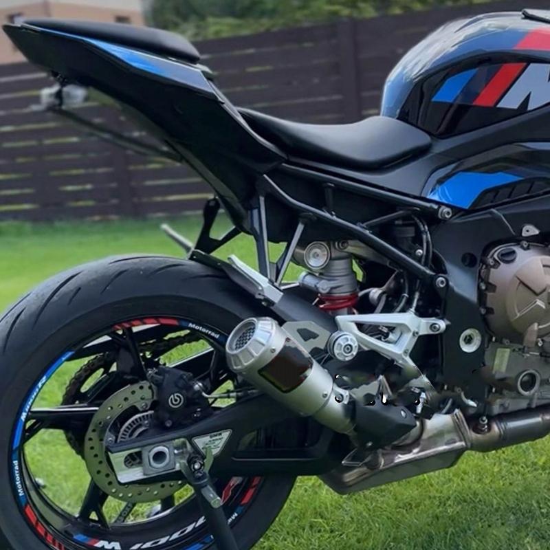 Линия Slip-On для BMW S1000RR 2019-2023 S1000R 2021-2025 Модификация выхлопной системы мотоцикла Глушитель Escape из нержавеющей стали Интерфейс 60 мм