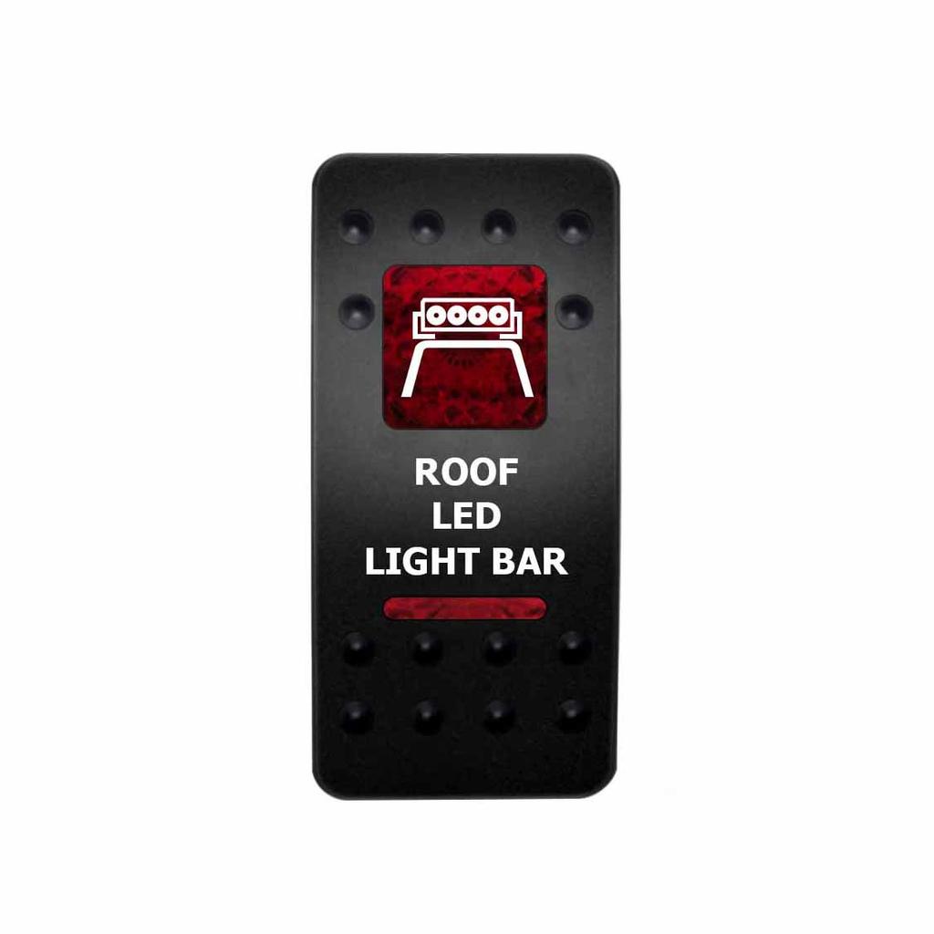 12V 24V Car Boat LED Button Switches Dual RED Lights 5P SPST Waterproof Rocker Switches for ARB Marine RV 4×4 Caravan