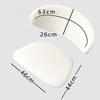 Velvet C Shaped Backrest Chair Cover Stretch Split Wood Chair Slipcover Dustproof Seat Protector Home Decor