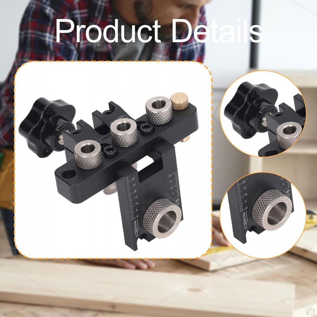 Кондуктор для шкантов 3 в 1, регулируемый шаблон, легкий инструмент для столярных соединений для мебели