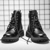 New Arrival Leather Winter Boots Men S Boots 2024 Male Comfortable High Top Walking Shoe Luxury Brand Fashion Motorcycle Boots
