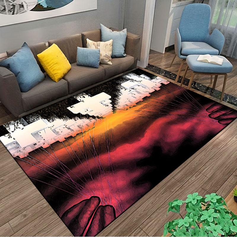Surreal Hands with Strings suitable as a non-slip mat for the living room or bedroom sofa
