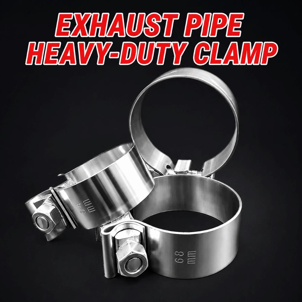 40-76mm Pipe Connection Hoop Stainless Steel Steel Pipe Clamp Strong Exhaust Pipe Clamp
