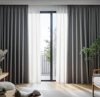 Набор из 2 штор Класс 1 Свет или больше Свето- Звуко- Холодо- Драпировка Для Маленький УФ День и Ночь Для Гостиная Ширина 100см х Длина 135см - Блокировка, 99%