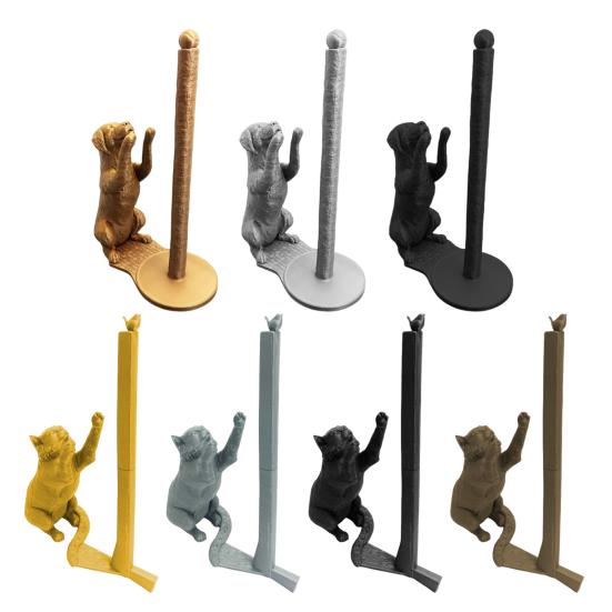 Kitchen Paper Holder Tissue Rack High Stability Animal Cat Dog 3D Printed