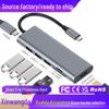 Многофункциональная док-станция USB-C: HDMI, Картридер, USB3.0 для ноутбуков