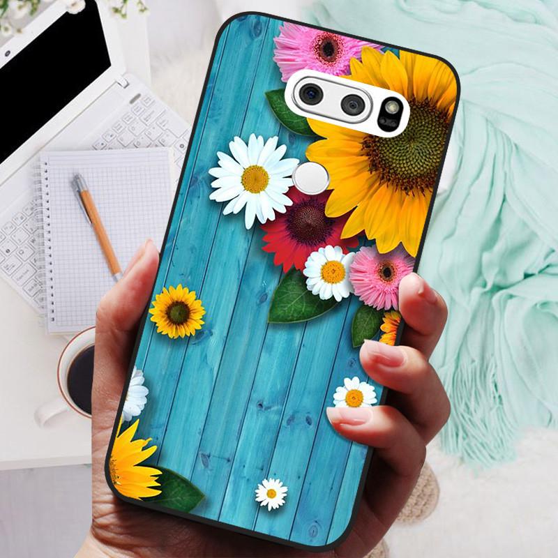Чехол для LG V30 V30+ Милый Кот Расписная Задняя Крышка Телефона Для LG V35 V30S Thinq Funda Силиконовый Мягкий Для LGV30 V30 Plus Чехлы Coques