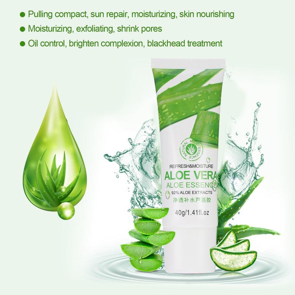 Увлажняющий гель алоэ вера, контроль жирности, гидратация, сужение пор, гель от черных точек, лечение акне, уход за кожей