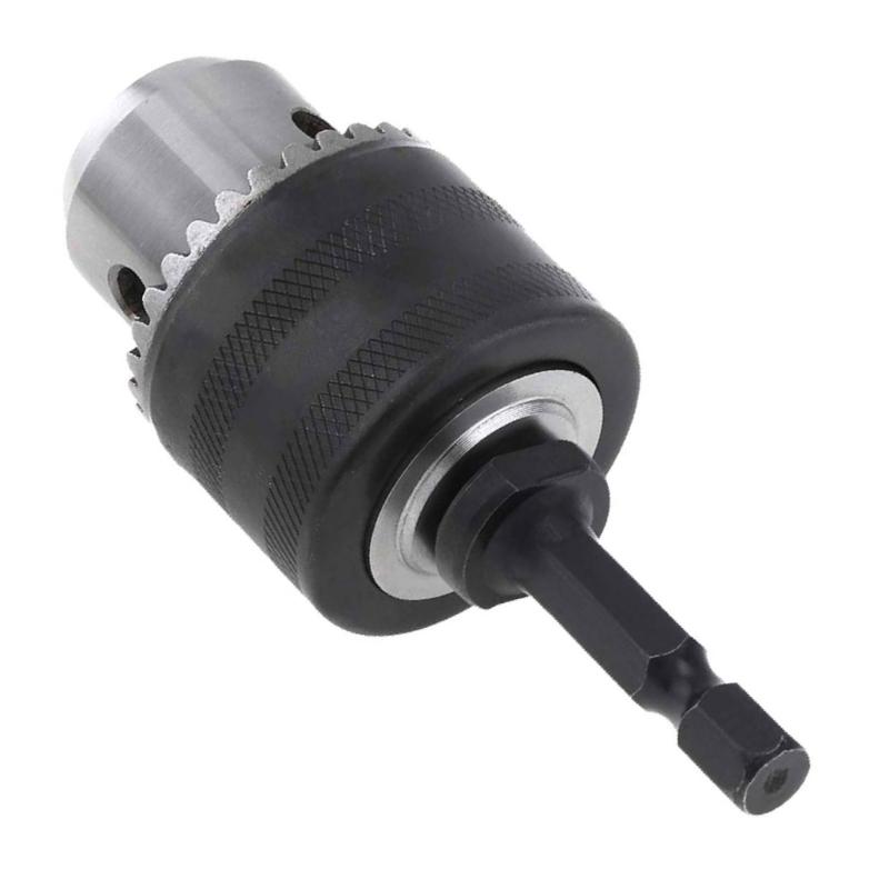 3/8inch Drill Chuck Adapter Chuck Drill with 1/4 Inch Quick Change Shank 1/2-Inch Adapter Impact Guns Drill Bit Adapter