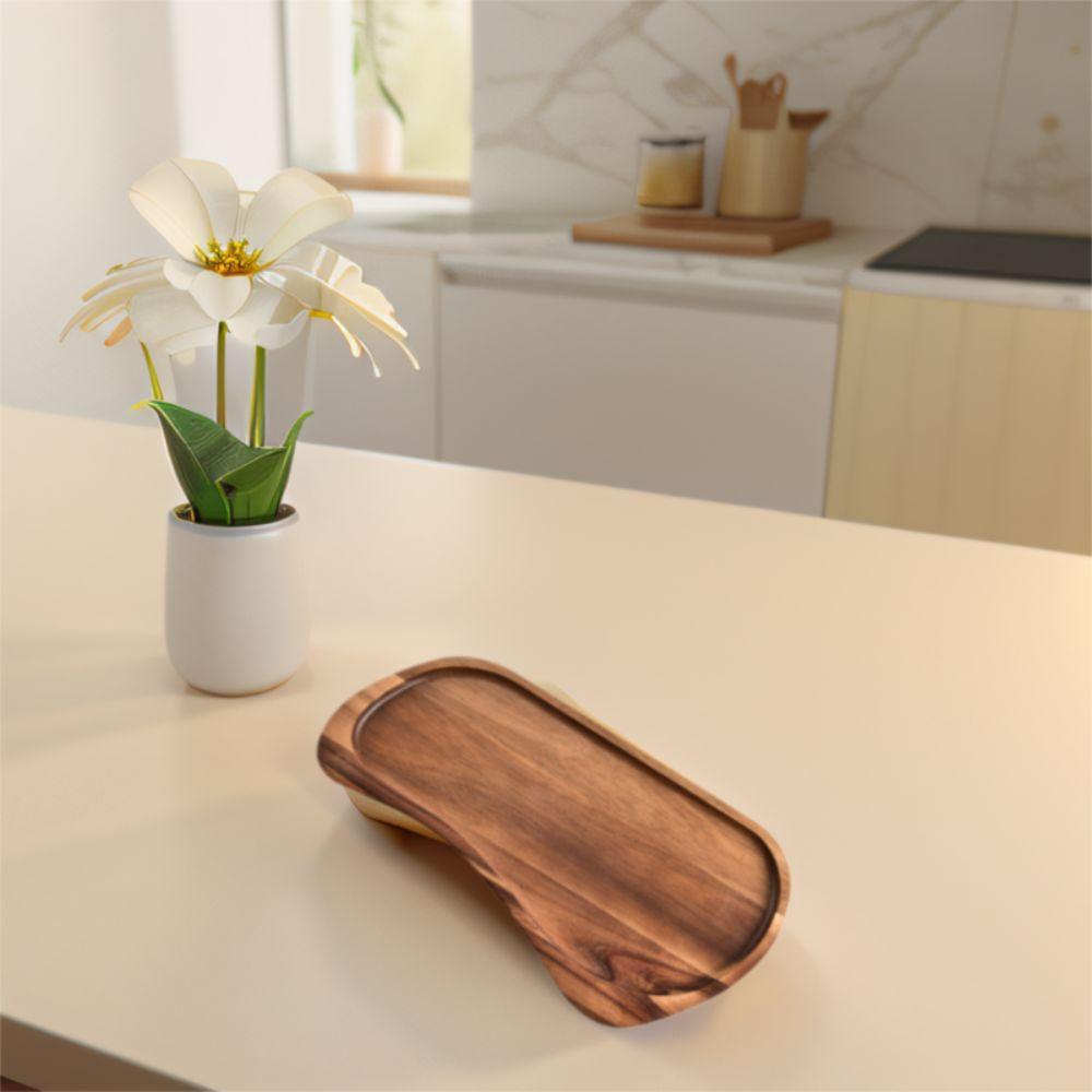 Japanese Style Wooden Tray Wood Cheese Board Multi Purpose Rectangular Platter Restaurant