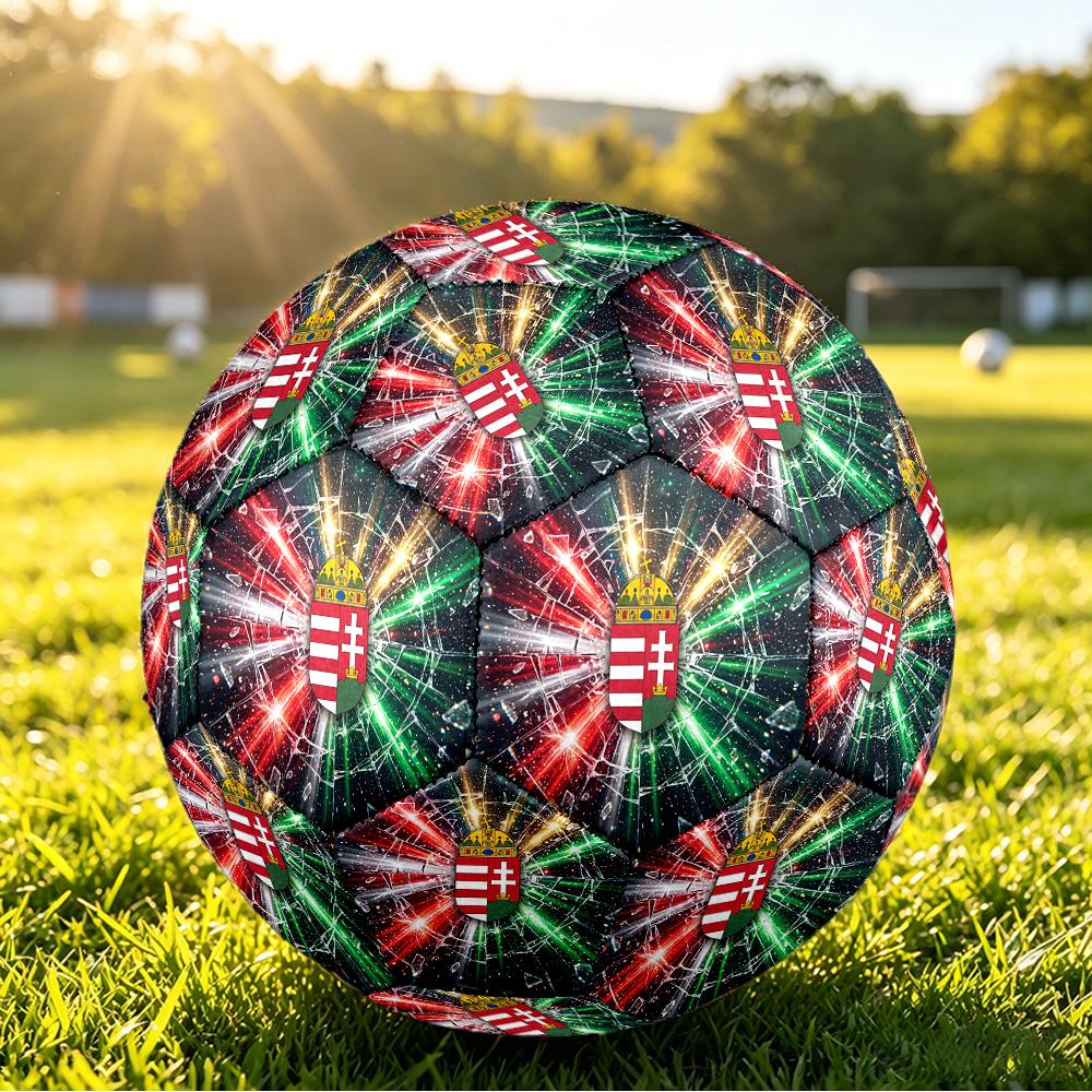Hungary Football Printed Size 5 Soccer Ball Wear Resistant Standard Adult Training Football Fan Gift for Indoor Outdoor Match Sports