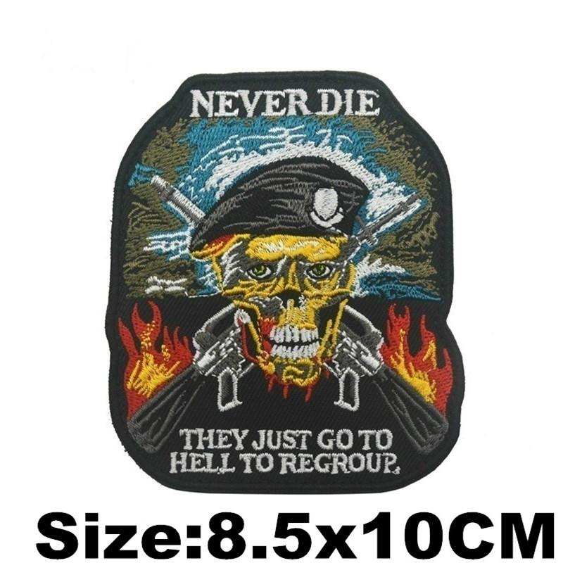 Значки с черепом, нашивки с вышивкой на липучке, декоративные нашивки, нарукавные повязки, аксессуары для одежды, съемные знаки отличия