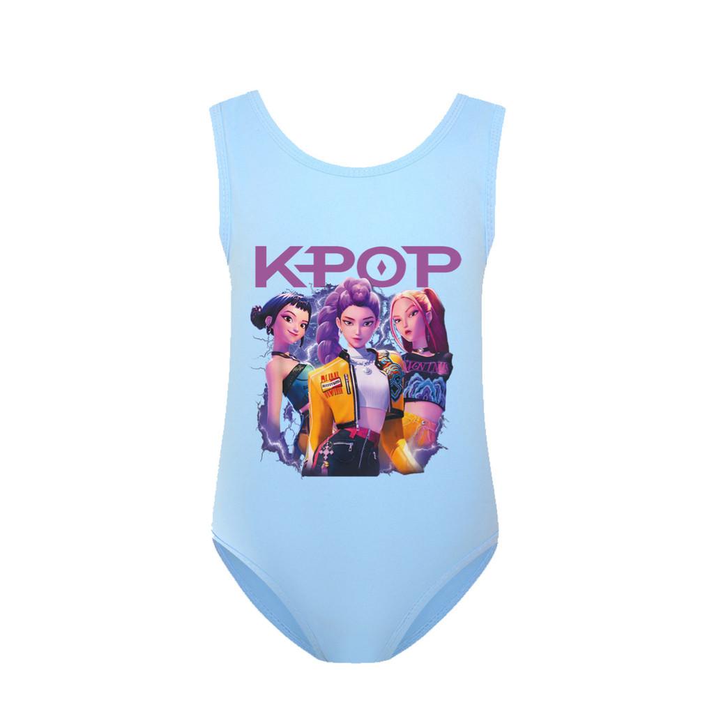 Kids Girls Rumi Mira Zoey Print Swimsuit Swimming One-piece Bodysuit Swimwear