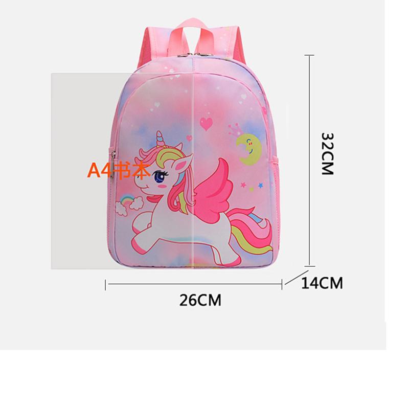 Детский рюкзак для школьников, милый мультяшный рисунок русалки-единорога, большая вместимость, школьная сумка, легкий вес