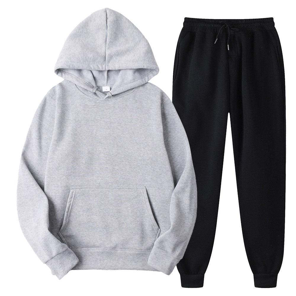Весенне-осенние мужские повседневные спортивные костюмы 250 г/м², толстовки и брюки, одежда оверсайз, костюмы, куртки с капюшоном