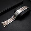 Титановый звеньевой браслет для Apple Watch Ultra 2 49 мм Серии 10 46 мм 42 мм Металлический ремешок для iWatch 9 8 7 6 5 4 se 45 мм 41 мм 44 Ремешок