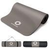 Primasole Yoga Mat Training Mat Thickness 10mm Horizontal Striped Embossed Strap Storage Case Included Earth Brown PSS91NH029 Earth Brown (primasole)