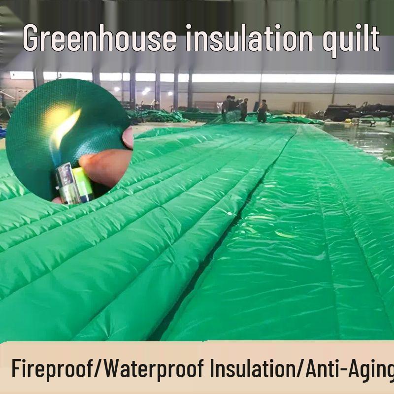 Водонепроницаемое утепленное хлопковое одеяло для зимних овощей: Толстое, Теплосберегающее, Дождестойкое Покрытие для теплицы