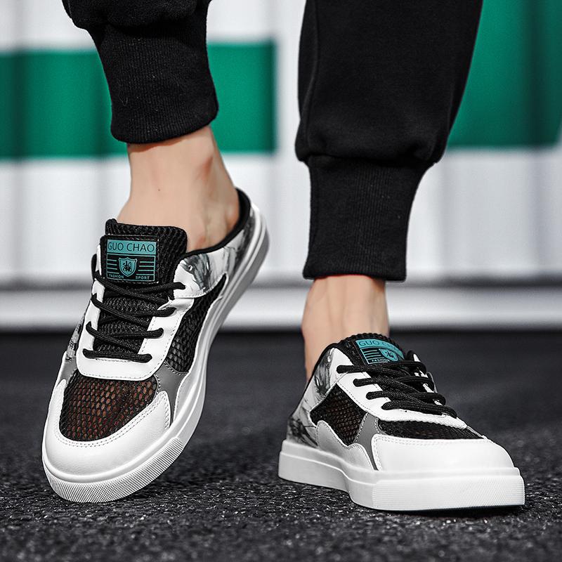 Big Size 47 Luxury Men Half Slippers Sandals Comfortable Casual Shoes Men Fashion Sneakers Anime Cosplay Men Slippers Slides Footwear