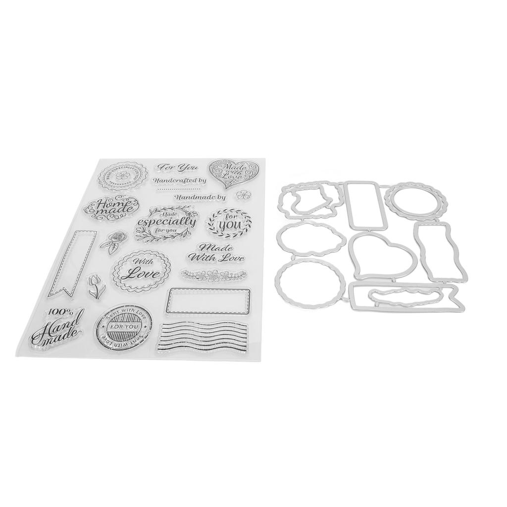 Прозрачный штамп в стиле «Валентинки», прозрачный, безопасный, многоразовый, широко используемый, прозрачный штамп для карточек на английском языке