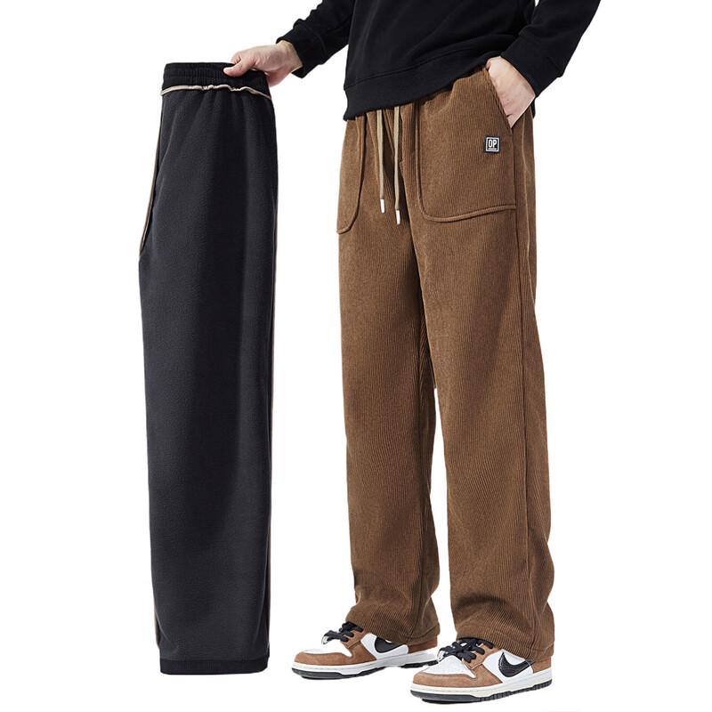 OVERPROTECTIONit Men's Fleece-Lined Straight Leg Casual Pants