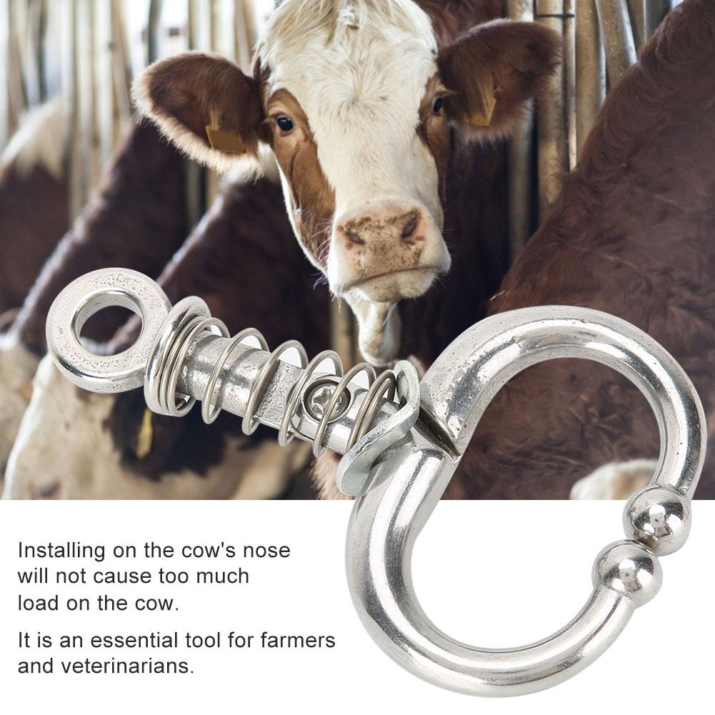 Пружинный тип Щипцы для носа коровы Кольцевое кольцо для носа крупного рогатого скота Оборудование для животных Аксессуары для носа коровы Пружинный тип