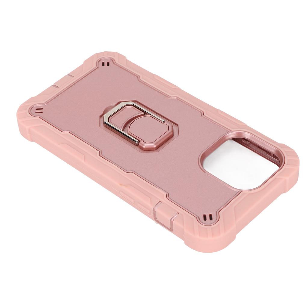 Scratchproof Armor Covers with Stand for   13 Pro   Mobile Phones Armor   Case(Pink Gold )