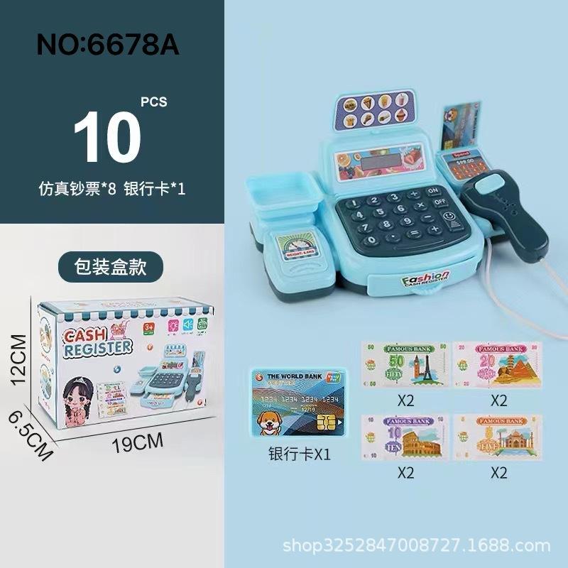 Игрушечный симулятор кассового аппарата супермаркета, игровой домик, детская комната у дома, модель страницы кассы, сканирование карт