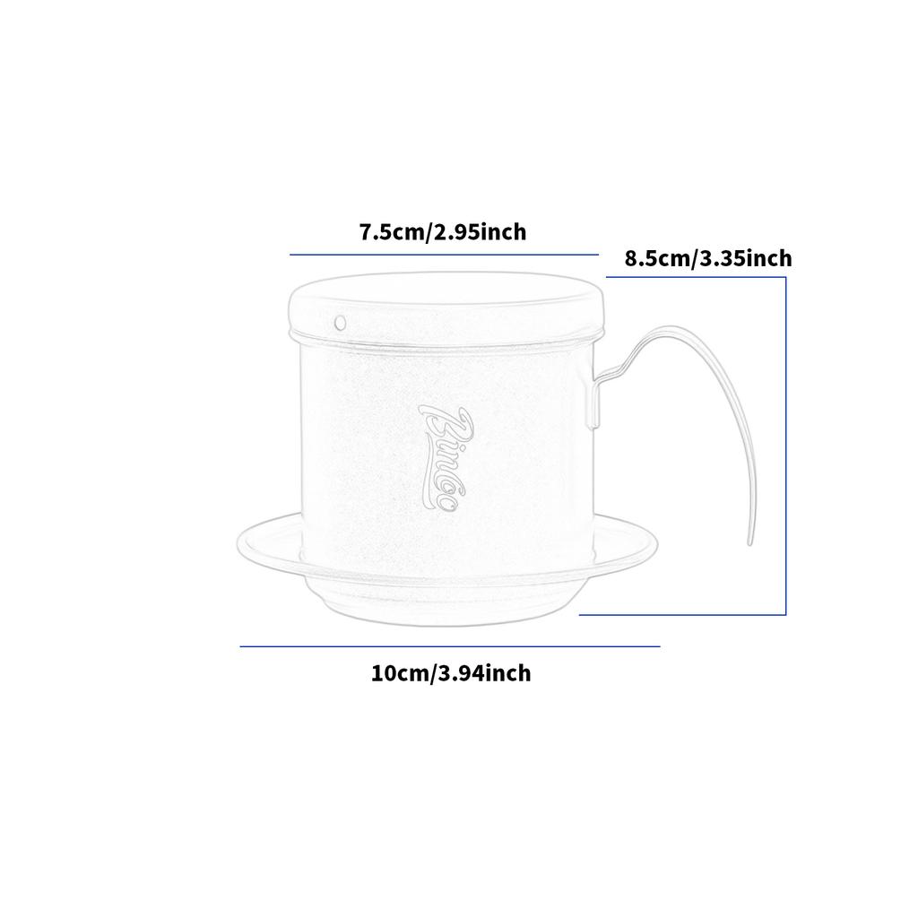 Вьетнамская Кофеварка-Дриппер Портативная Кофеварка Дриппер для Кафе Кемпинга Бара Пресс-Чашка Ручной Заварник Постоянный Пуровер Подарок