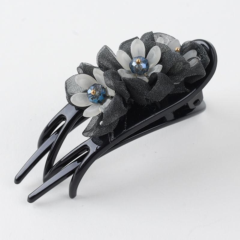 Корейская шелковая заколка-уточка для волос для укладки