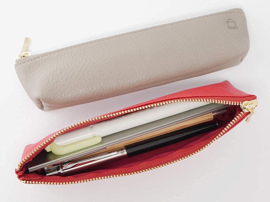 Кожаный пенал OSL цвета тауп [Накидной] OSL-1801 Накидной