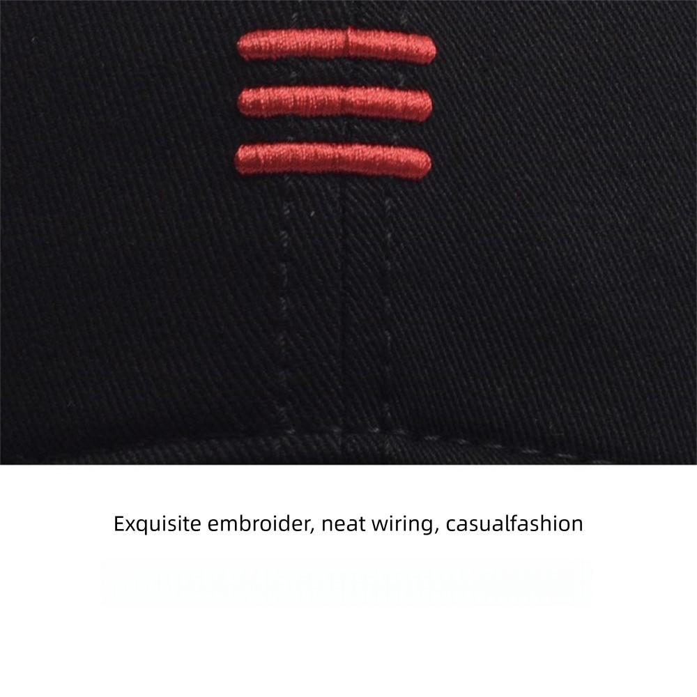 Lines Embroidery Baseball Caps Adjustable Duck Tongue Hat New Sunscreen Hat Women Men