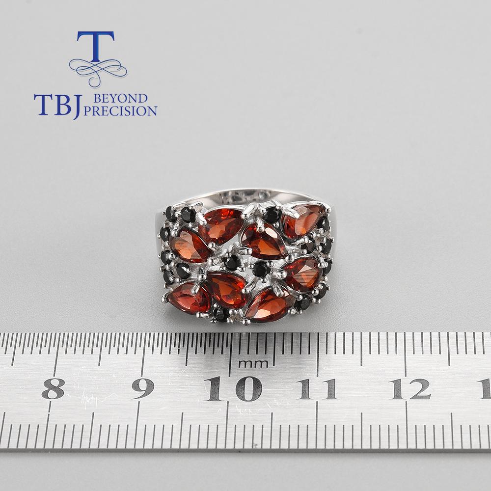 Кольца из 100% натурального мозамбикского граната, серьги из стерлингового серебра 925 пробы, изысканные ювелирные изделия для женщин, жены, роскошный дизайн, подарок на годовщину