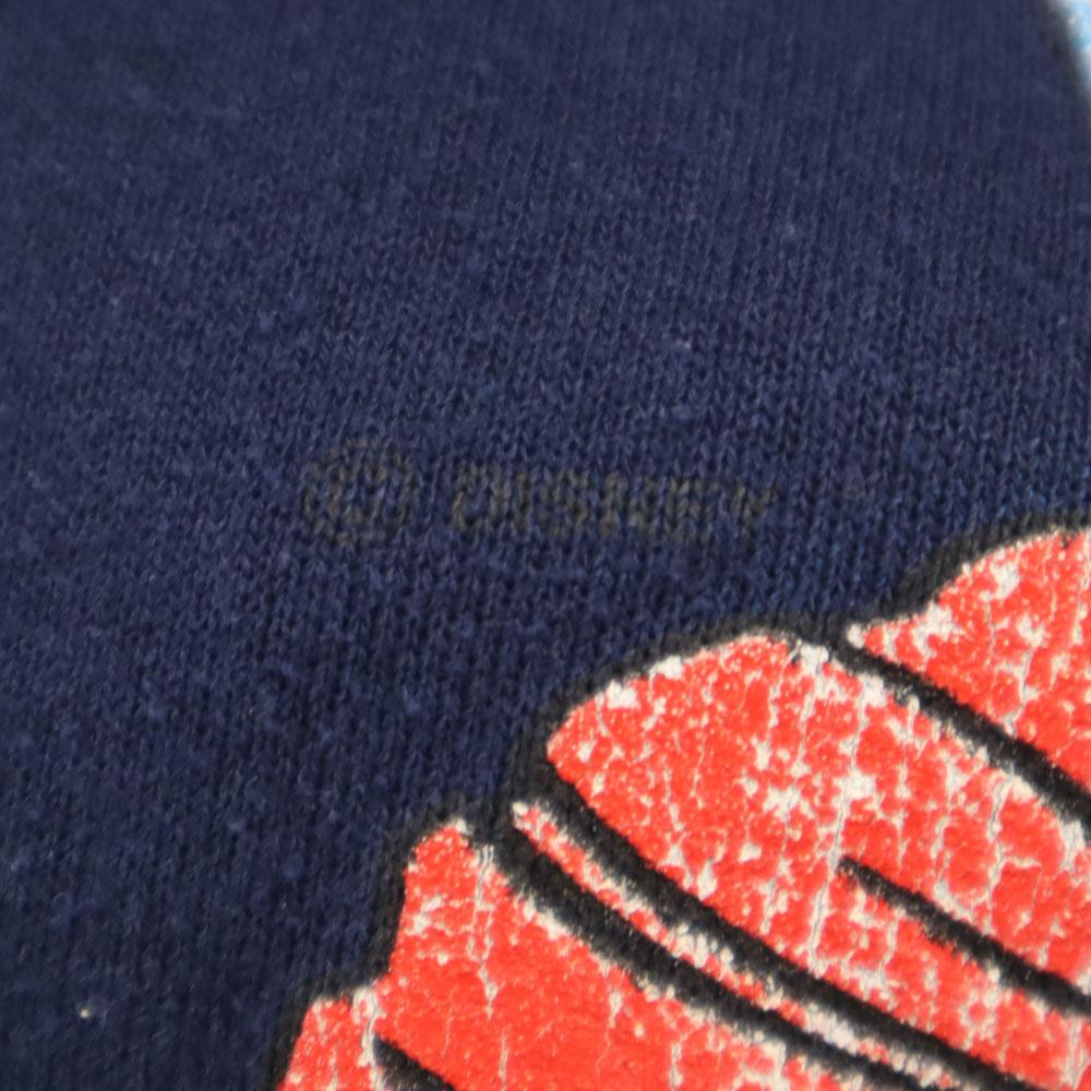 Velva Sheen 90s Old Mickey Mouse Long Sleeve Sweat Trainer L Navy Disney Men's Used