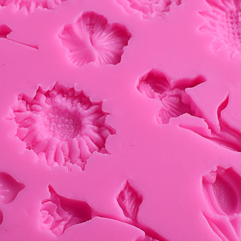 22 Even Flower Fondant Silicone Mold Chocolate Pudding Biscuit Handmade Soap Mold