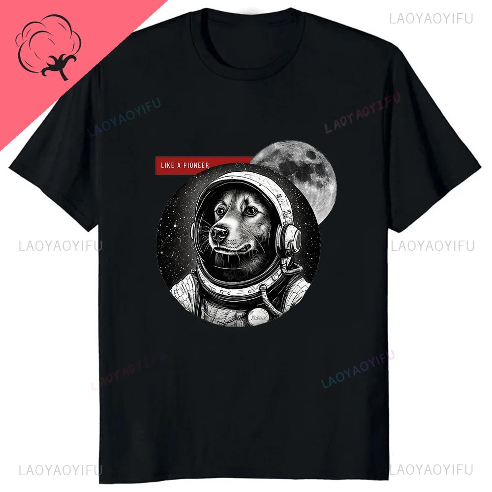 LEAD NEVER FOLLOW LEADERS Funny Cat Print Tshirt Hilarious Unisex Oversized Short Sleeve Crew Neck Hip Hop Shirt