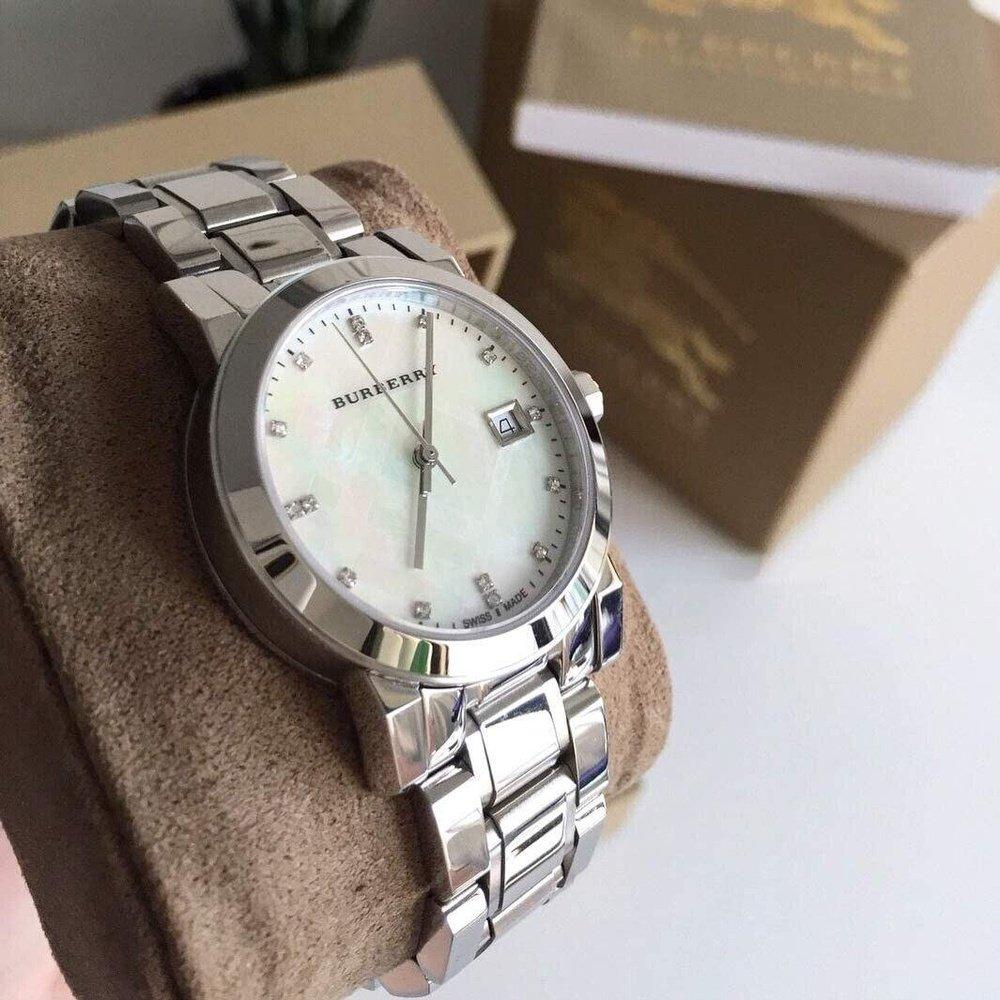 Burberry BU9125 The City Серебряный циферблат Серебряные женские часы