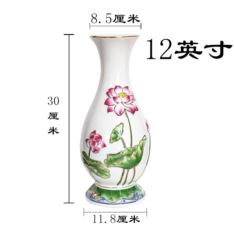 1шт керамическая позолоченная водный лотос сидение Гуаньинь бутылка для очистки воды буддийский храм алтарь ваза для цветов