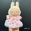 For 17cm Labubu Doll Clothes Fashion Clothes Retro Dress Doll Clothes Color Match Shirts Dolls Accessories Cute Decoration Little Clothes