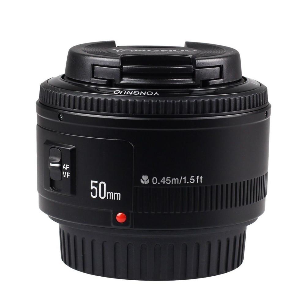 Объектив Yongnuo 50mm F1.8 для Canon, объектив для камеры Yongnuo с большой диафрагмой и автофокусом