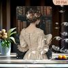 D Flat D FlatD Flat Pc D Flat Classic Pinup Illustrations Vintage Pastel Colors Metal Sign X Inch Decorative Plaque