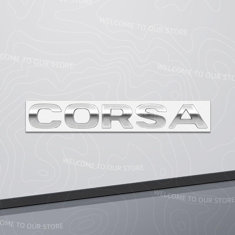 Zinc Alloy For OPEL Corsa Letter Logo OPC Line GTC Vauxhall Car Trunk 3D Metal Emblem Rear Body Badge Sticker Accessories