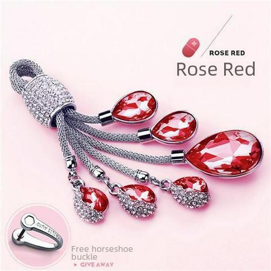 Высококачественный брелок для ключей в виде подковы из бриллиантов для женщин, подходит для подвески на веревке